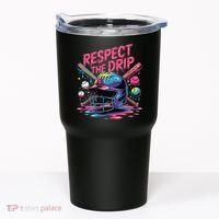 Respect The Drip Baseball Bat Ice Cream Drip Tumbler thumb 0