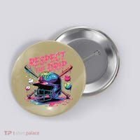 Respect The Drip Baseball Bat Ice Cream Drip Button thumb 0