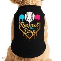 Respect The Drip Baseball Ice Cream Home Plate Doggie Tank thumb 0