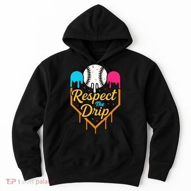 Respect The Drip Baseball Ice Cream Home Plate Hoodie