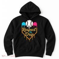 Respect The Drip Baseball Ice Cream Home Plate Hoodie thumb 0