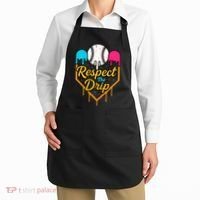 Respect The Drip Baseball Ice Cream Home Plate Apron thumb 2
