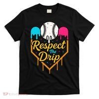 Respect The Drip Baseball Ice Cream Home Plate T-Shirt thumb 0