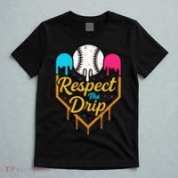 Respect The Drip Baseball Ice Cream Home Plate T-Shirt thumb 5