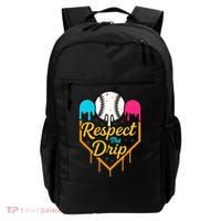 Respect The Drip Baseball Ice Cream Home Plate Backpack thumb 0