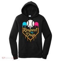 Respect The Drip Baseball Ice Cream Home Plate Women's Hoodie thumb 0