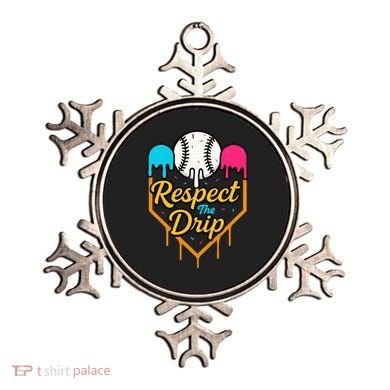 Respect The Drip Baseball Ice Cream Home Plate Ornament