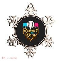 Respect The Drip Baseball Ice Cream Home Plate Ornament thumb 0