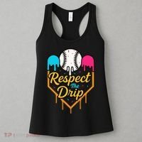 Respect The Drip Baseball Ice Cream Home Plate Women's Tank Top thumb 3