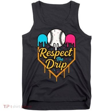 Respect The Drip Baseball Ice Cream Home Plate Tank Top