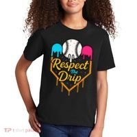 Respect The Drip Baseball Ice Cream Home Plate Kids T-Shirt thumb 2
