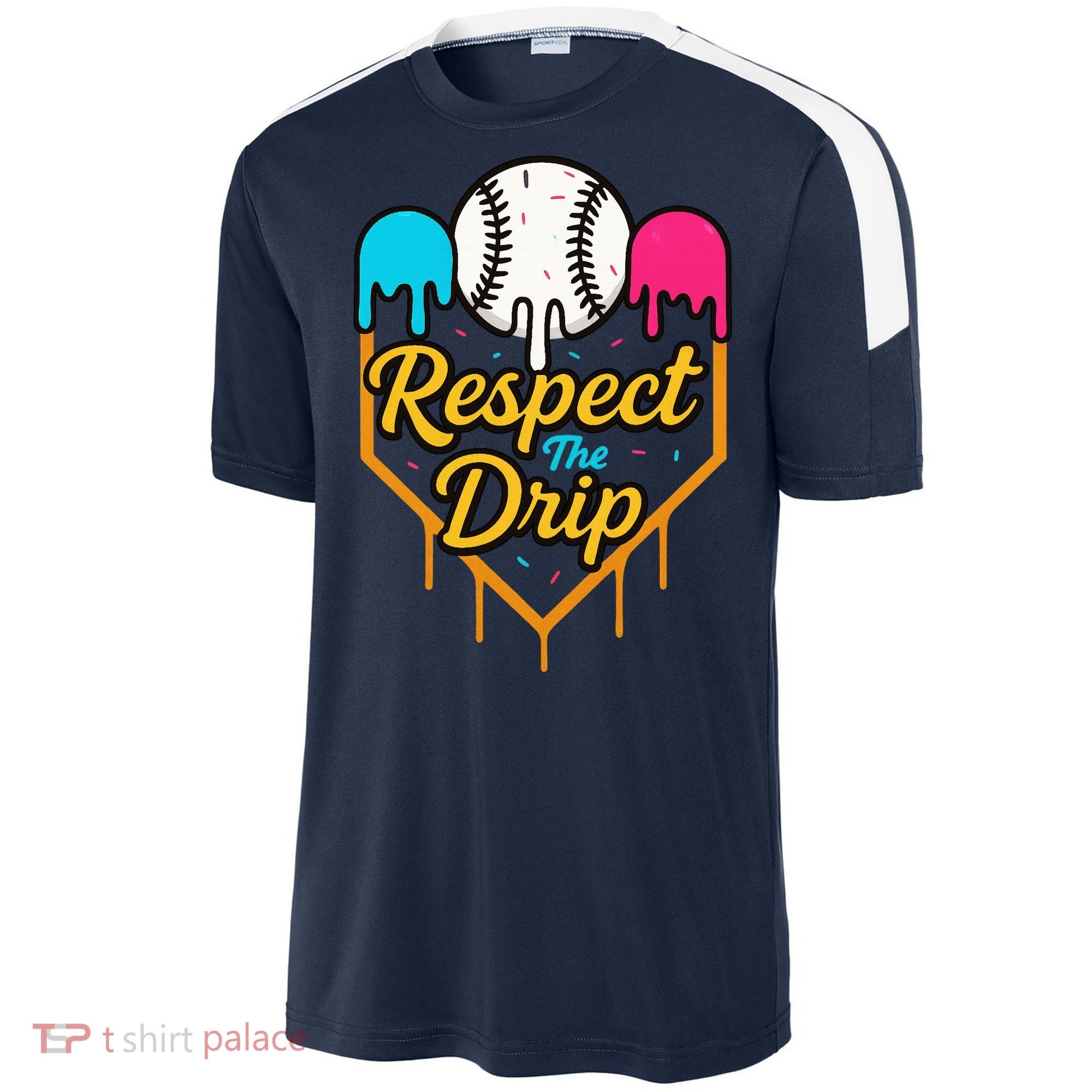 Respect The Drip Baseball Ice Cream Home Plate Sport-Tek Competitor United Soccer Jersey