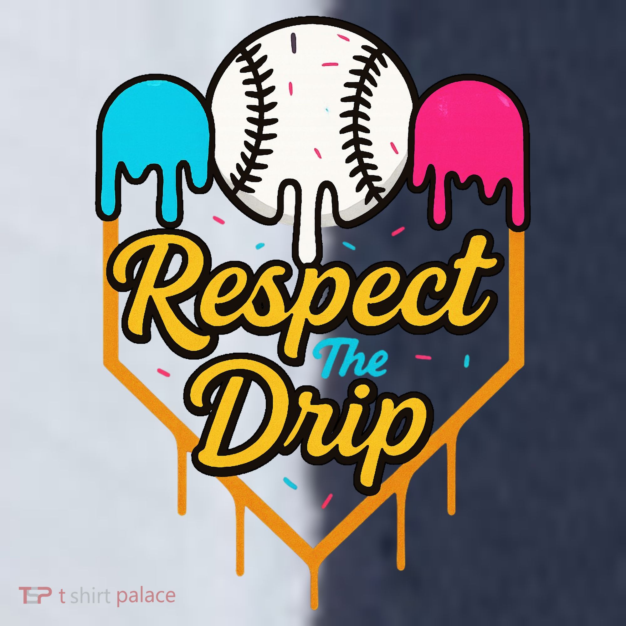 Respect The Drip Baseball Ice Cream Home Plate Sport-Tek Competitor United Soccer Jersey