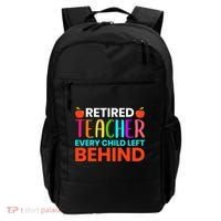 Retired Teacher Every Child Left Behind Retirement Gift Backpack thumb 0
