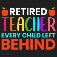 Retired Teacher Every Child Left Behind Retirement Gift Women's Dry Zone Grid Polo thumb 2