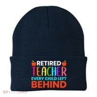 Retired Teacher Every Child Left Behind Retirement Gift Beanie thumb 0