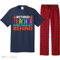 Retired Teacher Every Child Left Behind Retirement Gift Pajama Set thumb 0