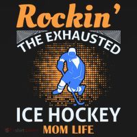 Rockin' The Exhausted Ice Hockey Mom Life Hoodie thumb 2