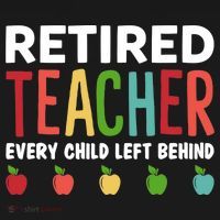 Retired Teacher Every Child Left Behind Funny Gift Backpack thumb 2