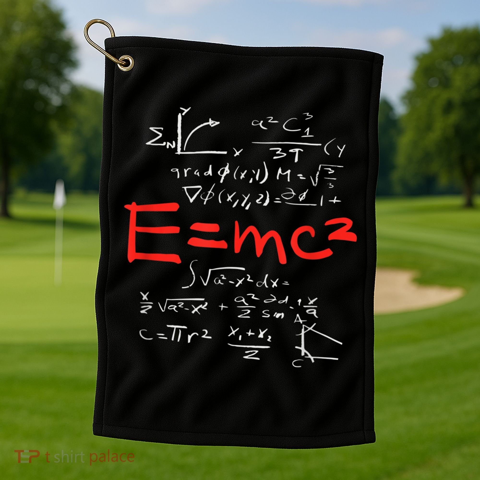 Relativity Theory E = Mc2 Theory Equation Physics Study Golf Towel