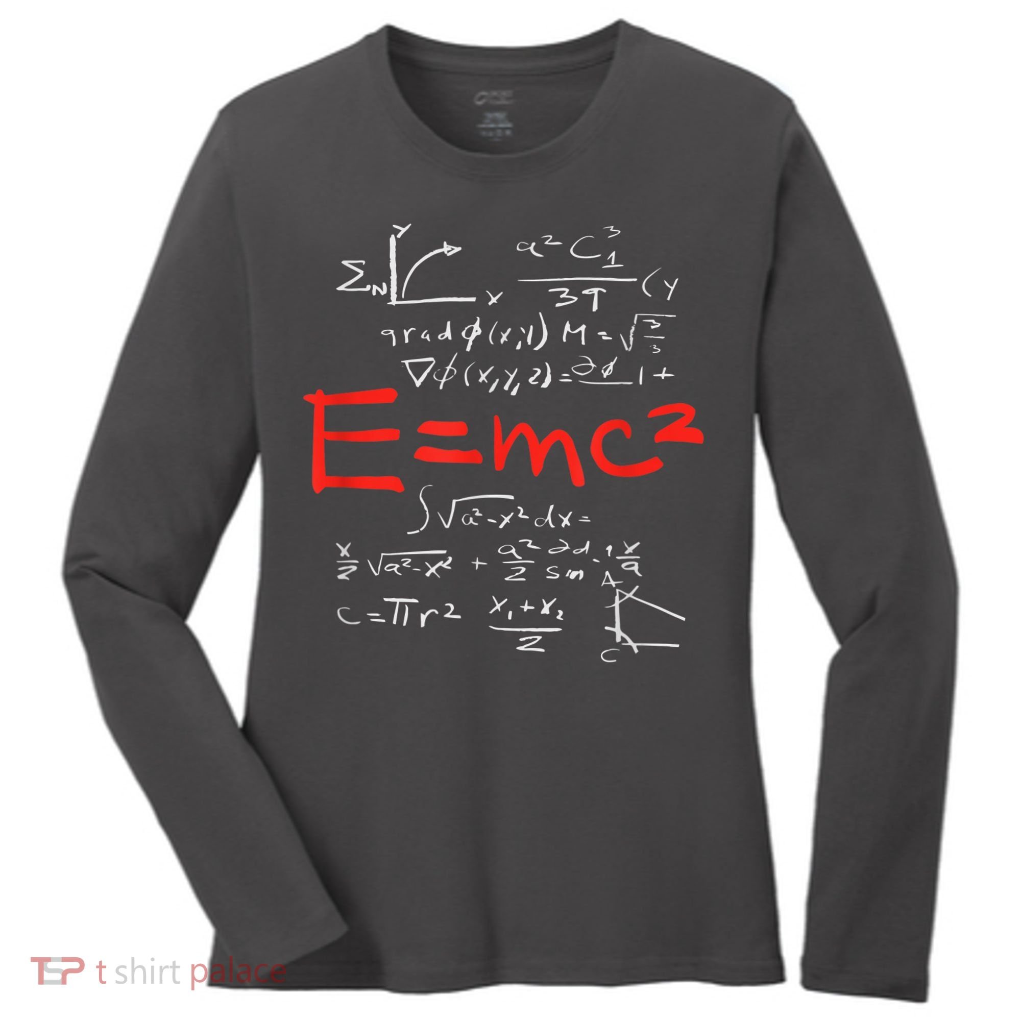 Relativity Theory E = Mc2 Theory Equation Physics Study Women's Long Sleeve Shirt