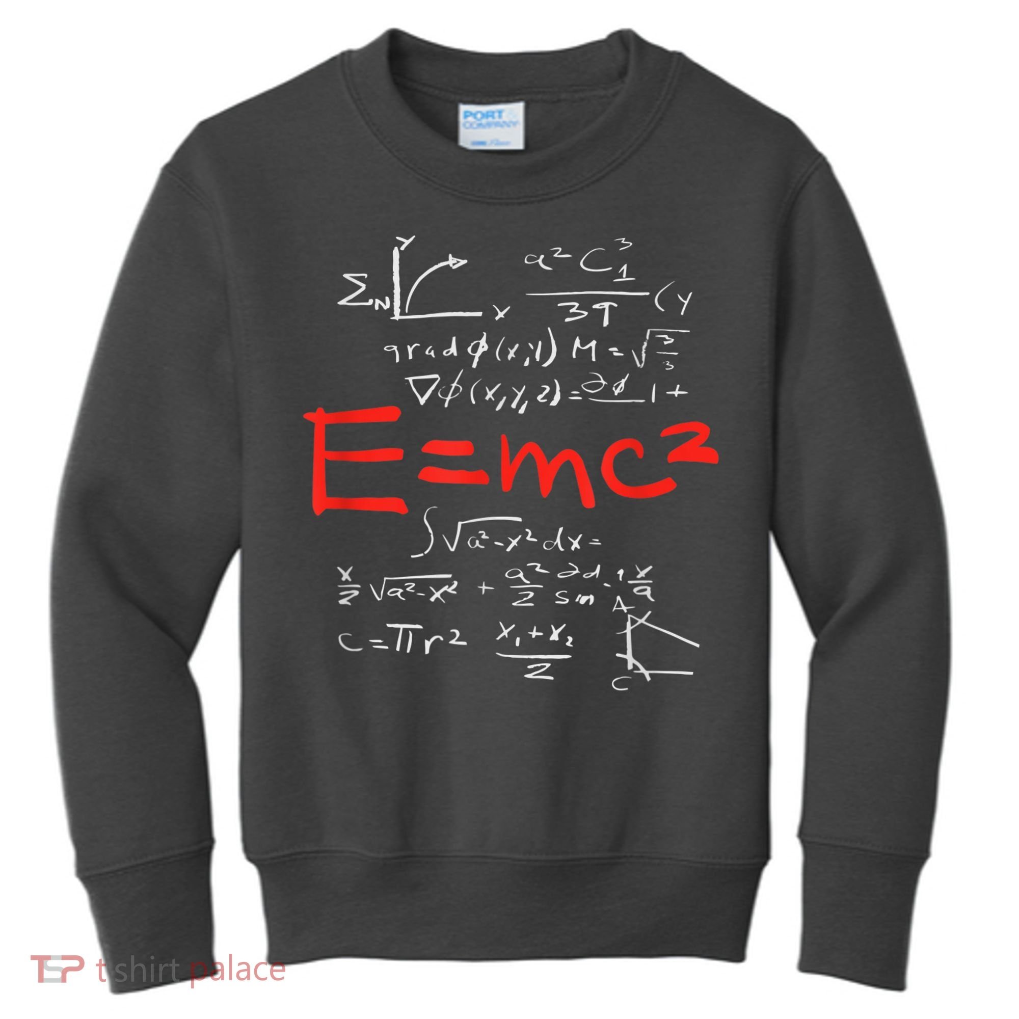 Relativity Theory E = Mc2 Theory Equation Physics Study Kids Sweatshirt
