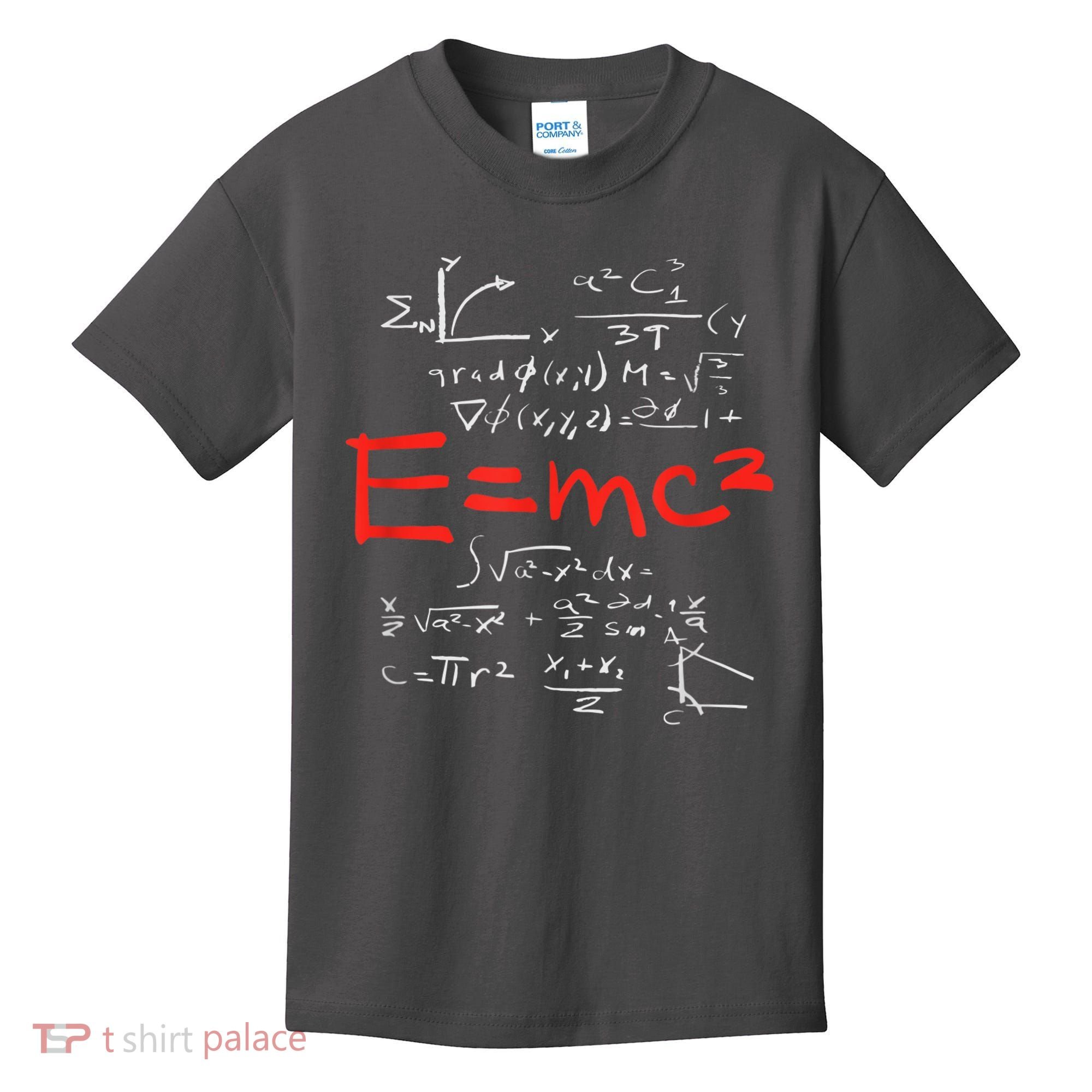 Relativity Theory E = Mc2 Theory Equation Physics Study Kids T-Shirt