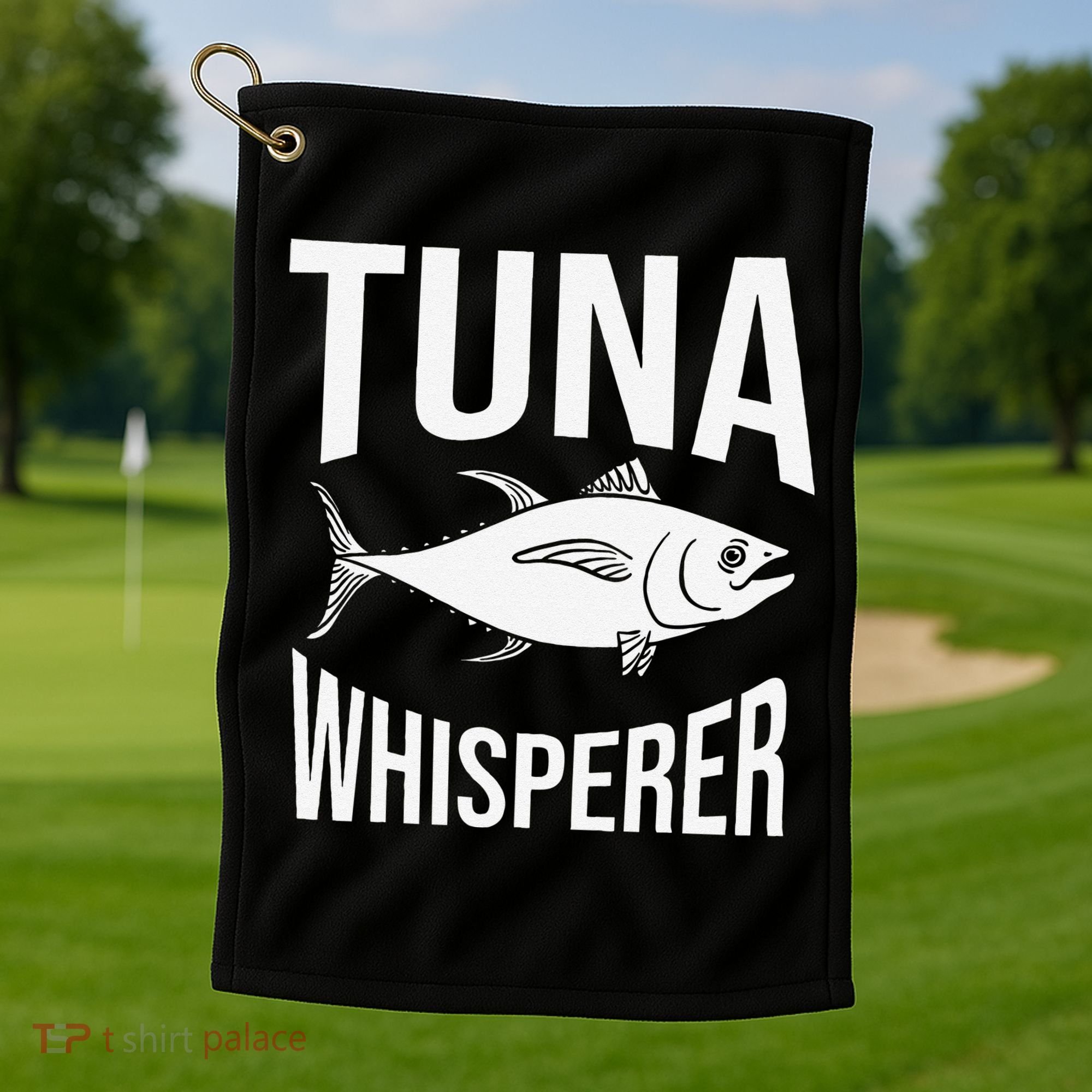 Red Tuna Fishing Bluefin Tuna Fish Golf Towel