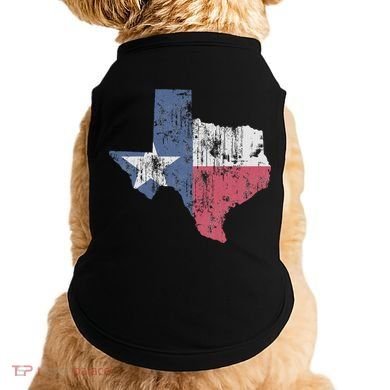 Retro Texas Flag Map Doggie Tank