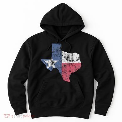 Retro Texas Flag Map Hoodie
