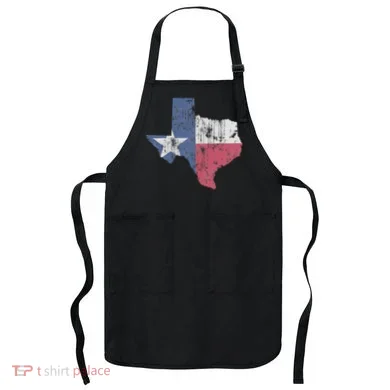 Retro Texas Flag Map Apron