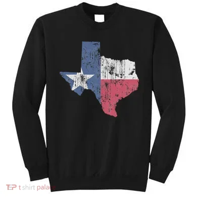 Retro Texas Flag Map Sweatshirt