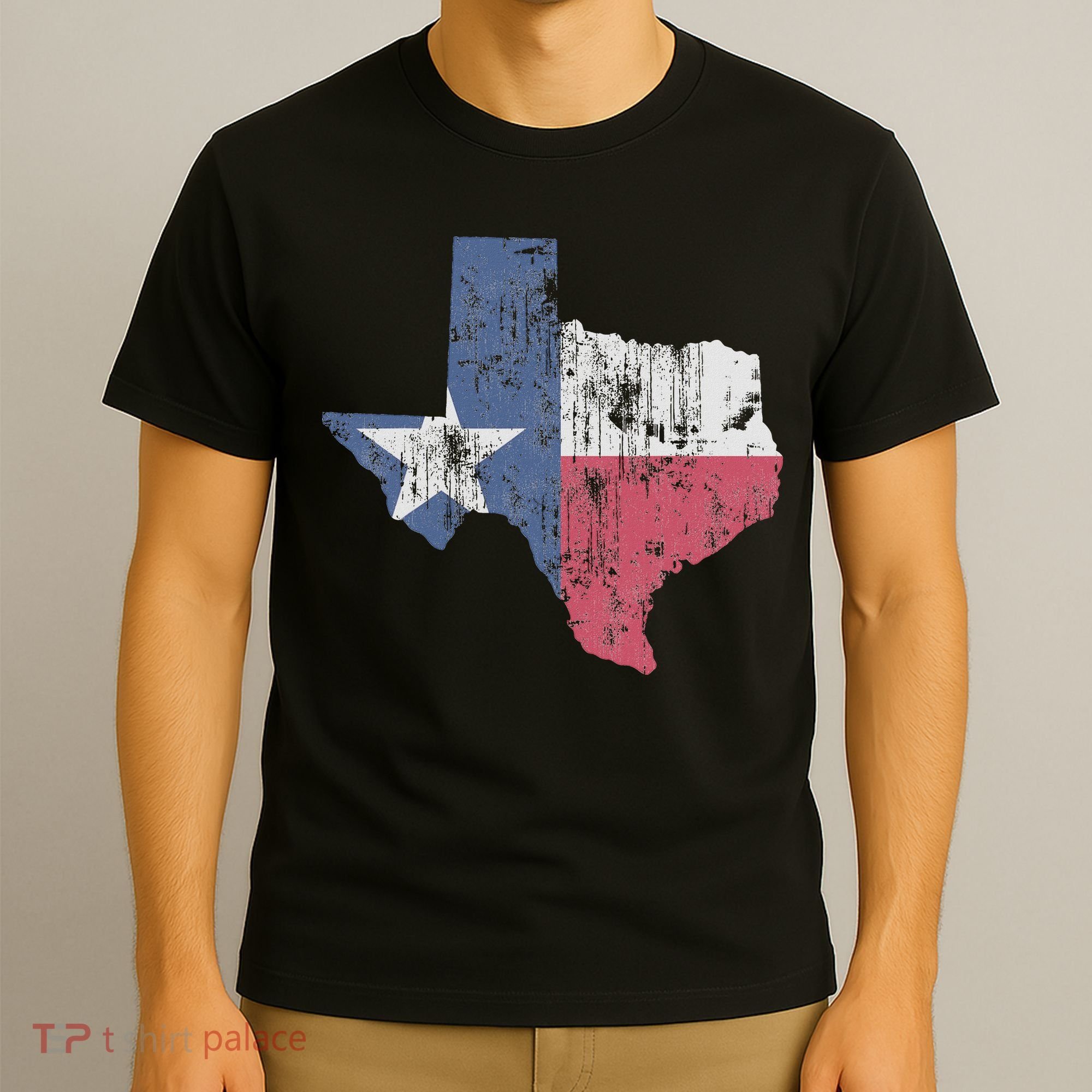 Retro Texas Flag Map T-Shirt