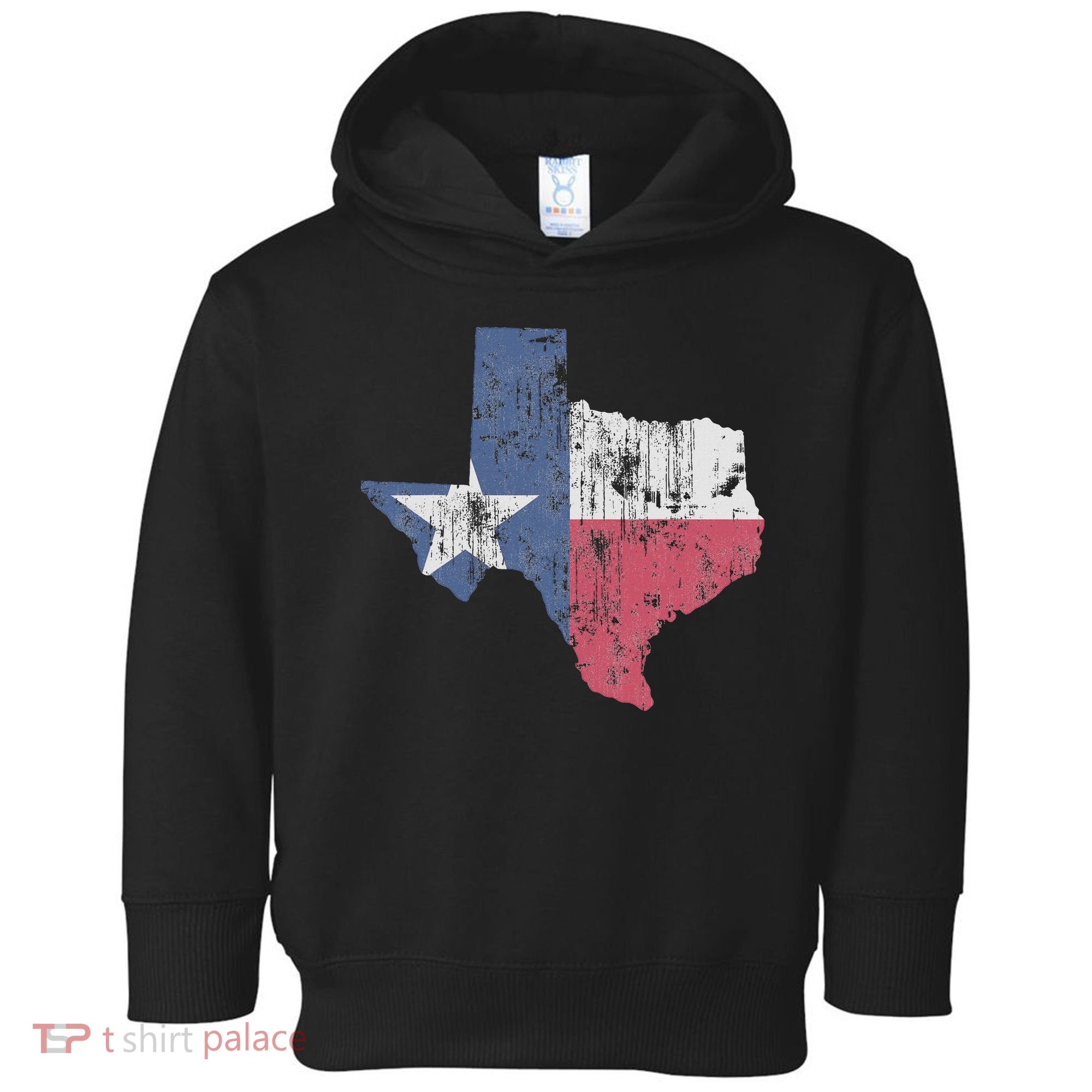 Retro Texas Flag Map Toddler Hoodie
