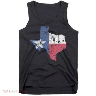 Retro Texas Flag Map Tank Top