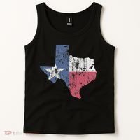 Retro Texas Flag Map Tank Top thumb 2