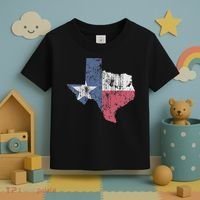 Retro Texas Flag Map Toddler T-Shirt thumb 3