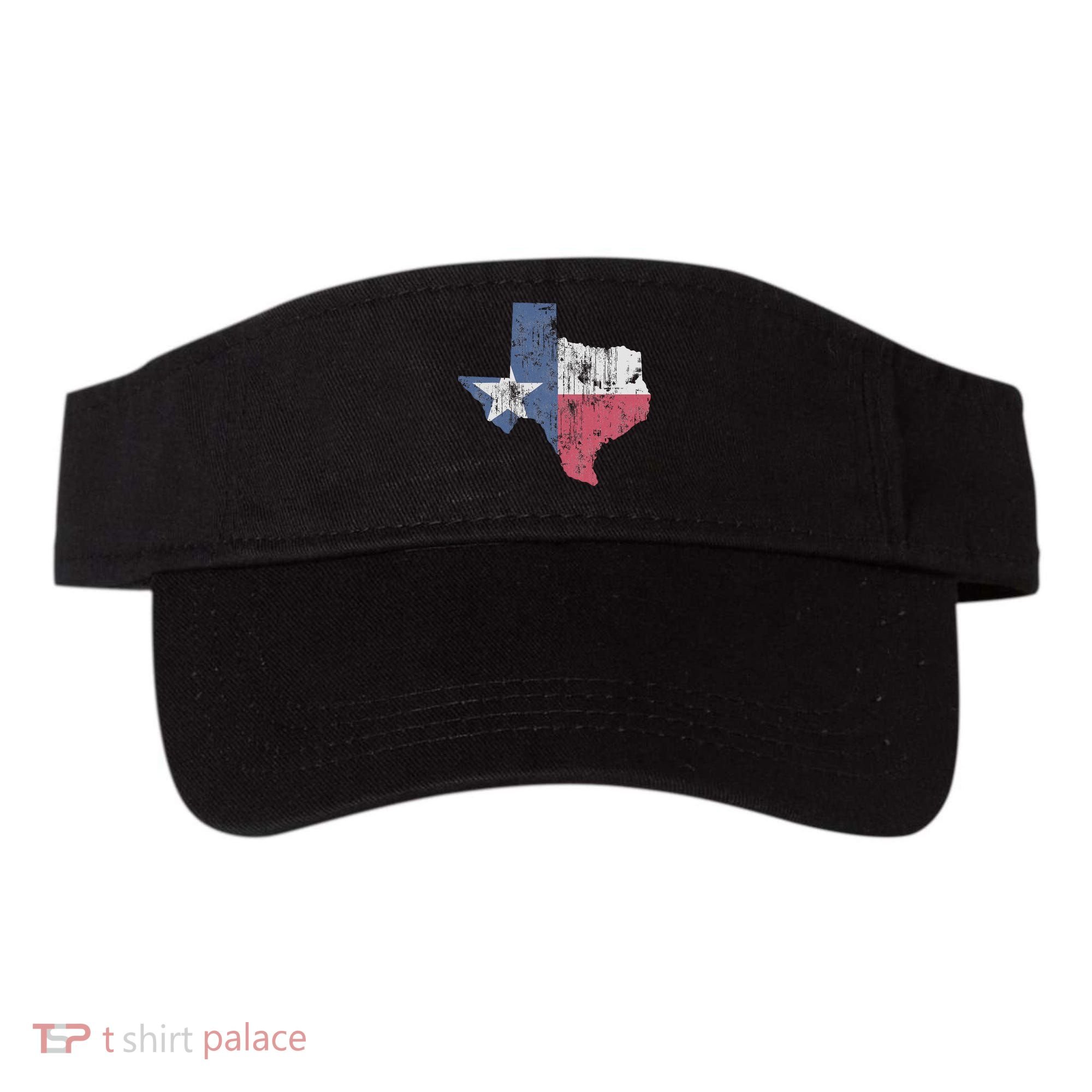 Retro Texas Flag Map Visor