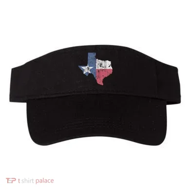 Retro Texas Flag Map Visor