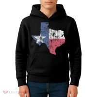 Retro Texas Flag Map Kids Hoodie thumb 4