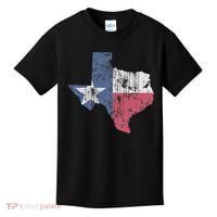 Retro Texas Flag Map Kids T-Shirt thumb 0