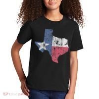Retro Texas Flag Map Kids T-Shirt thumb 2