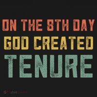 Retro Tenure Funny Gift For Teachers On The 8th Day God Created Gift Doggie Tank thumb 4