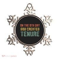 Retro Tenure Funny Gift For Teachers On The 8th Day God Created Gift Ornament thumb 0