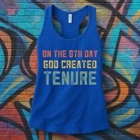 Retro Tenure Funny Gift For Teachers On The 8th Day God Created Gift Women's Tank Top thumb 3