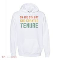 Retro Tenure Funny Gift For Teachers On The 8th Day God Created Gift Comfort Colors Garment-Dyed Hooded Sweatshirt thumb 0