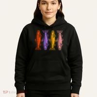 Rainbow Trout Fish Retro 80s Hoodie thumb 5