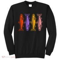 Rainbow Trout Fish Retro 80s Sweatshirt thumb 0