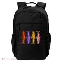 Rainbow Trout Fish Retro 80s Backpack thumb 0
