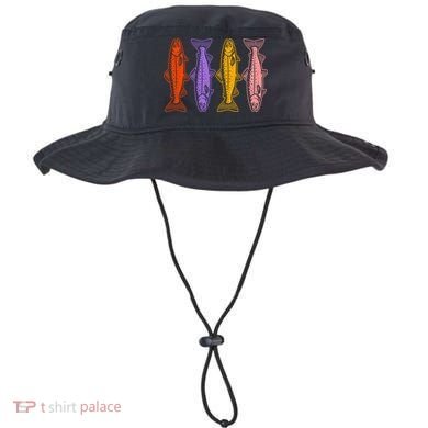 Rainbow Trout Fish Retro 80s Bucket Hat